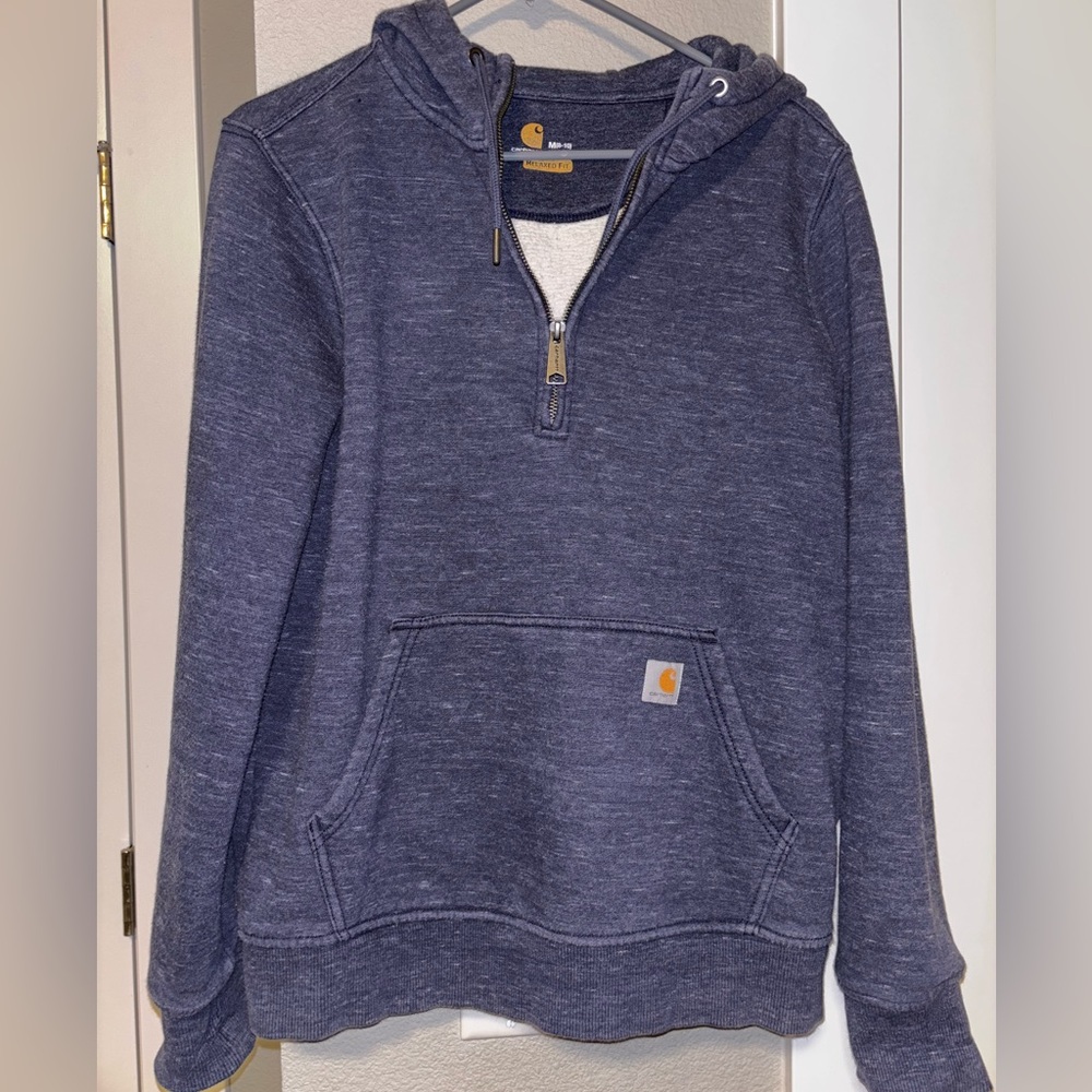Carhartt Navy Half-Zip Sweatshirt